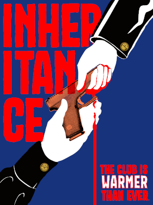 Modern protest poster with inheritance-poster